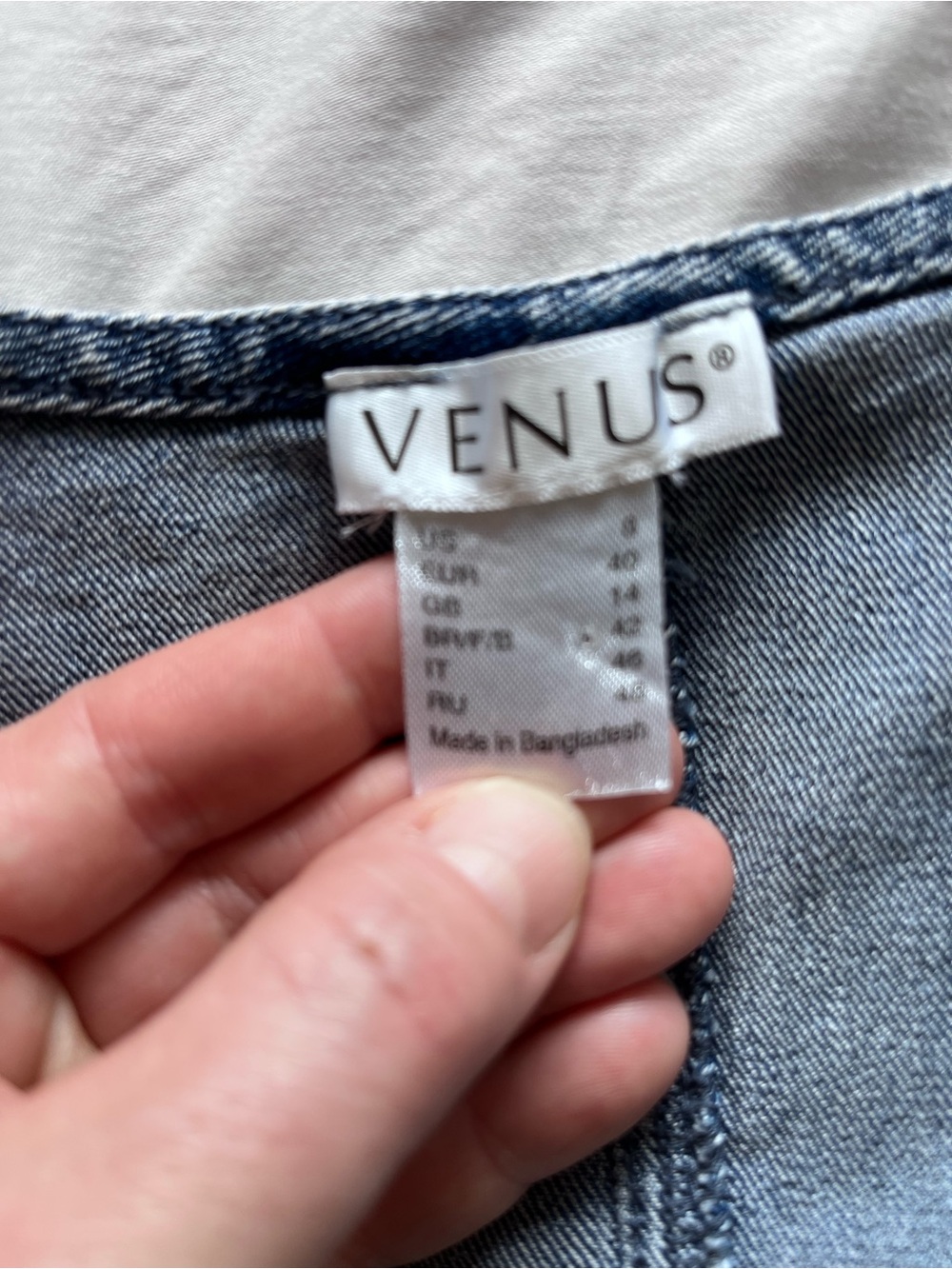 Venus Dark Wash Denim Zip Front Tank with Side Lace-Up - Picture 5 of 5